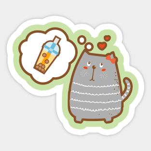 I dream of bubble tea Sticker